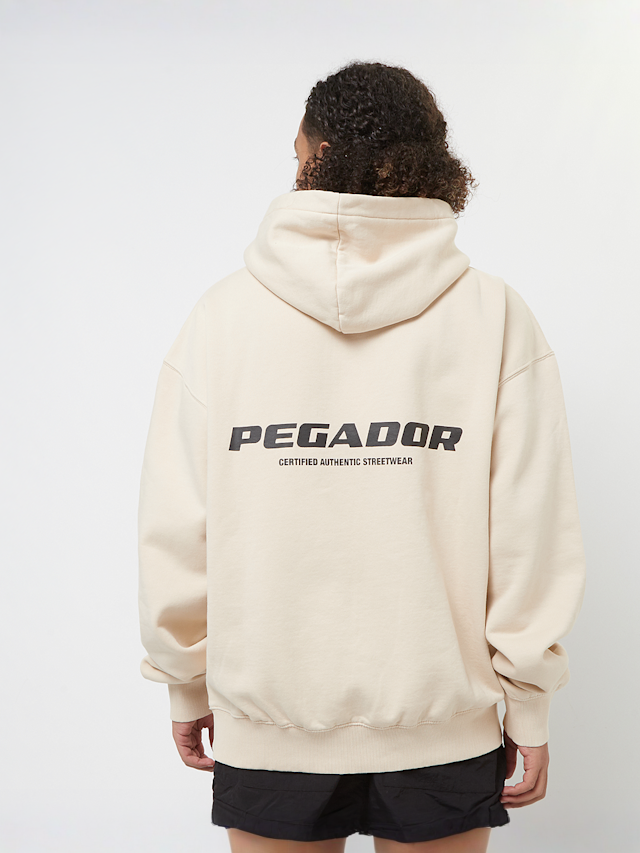 Pegador, Colne Logo Oversized Hoodie, beige, Image 1 of 5