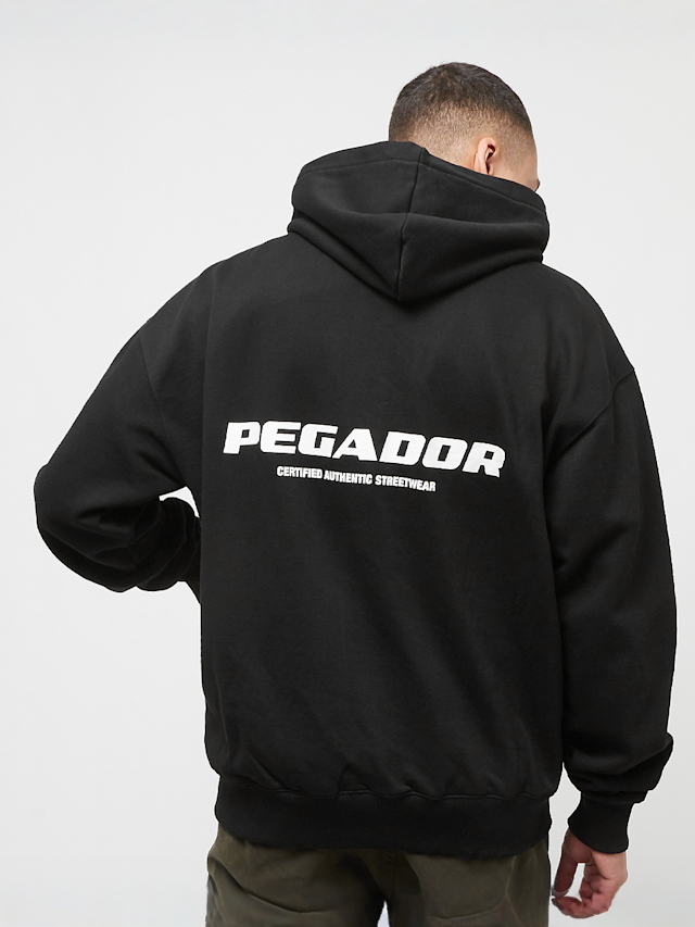 Pegador, Colne Logo Oversized Sweat Jacket, czarny, Obraz 1 z 5