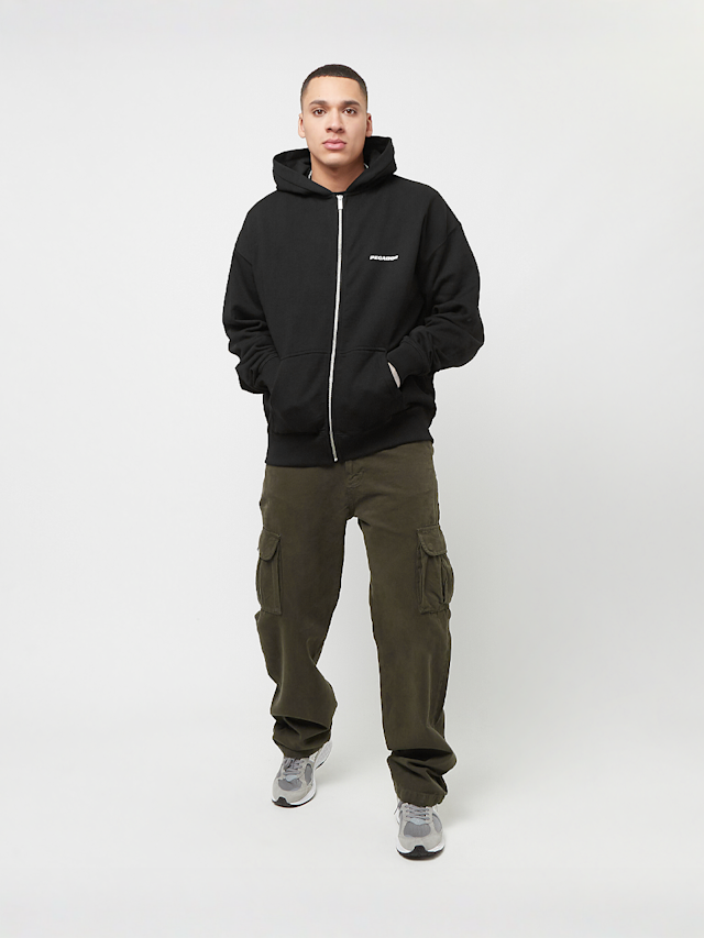 Pegador, Colne Logo Oversized Sweat Jacket, czarny, Obraz 5 z 5