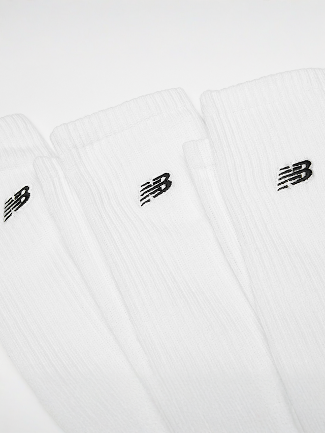 New Balance, 3 PACK - Essentials Cushioned Crew Socks, white, Image 2 of 2
