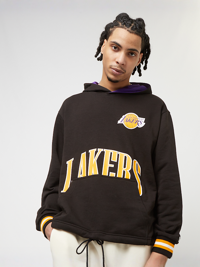 New Era, NBA Arch Graphic Oversized Hoody Los Angeles Lakers, black, Image 1 of 5