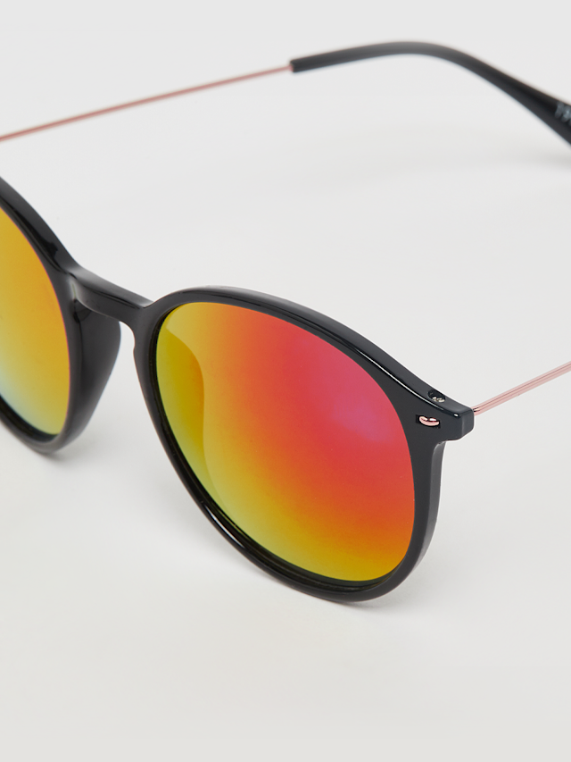 SNIPES, Round Sunglasses - black, multi-colour, Image 3 of 4