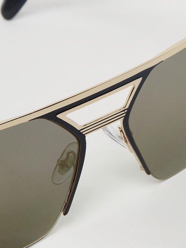 SNIPES, Piloten Sonnenbrille, gold, Image 3 of 4