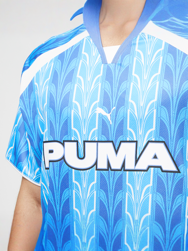 PUMA, Football Jersey All-Over-Print, blue, Image 3 of 4