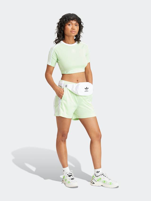 adidas Originals, adicolor 3-Stripes Crop T-Shirt, groen, Afbeelding 5 van 5