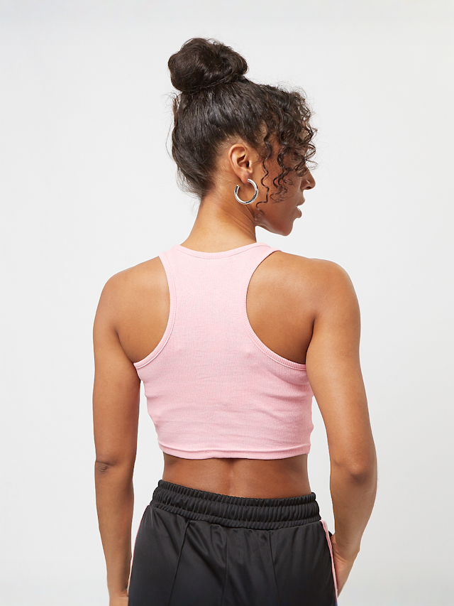 Urban Classics, Cropped Rib Top, Pink, Image 2 of 3
