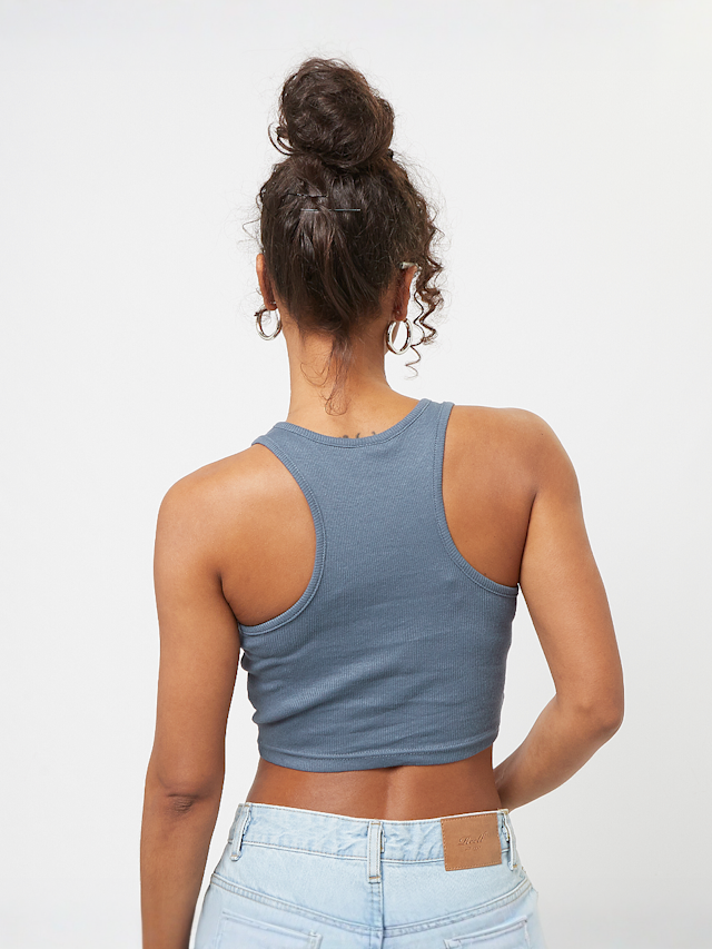 Urban Classics, Cropped Rib Top, blue, Image 2 of 3