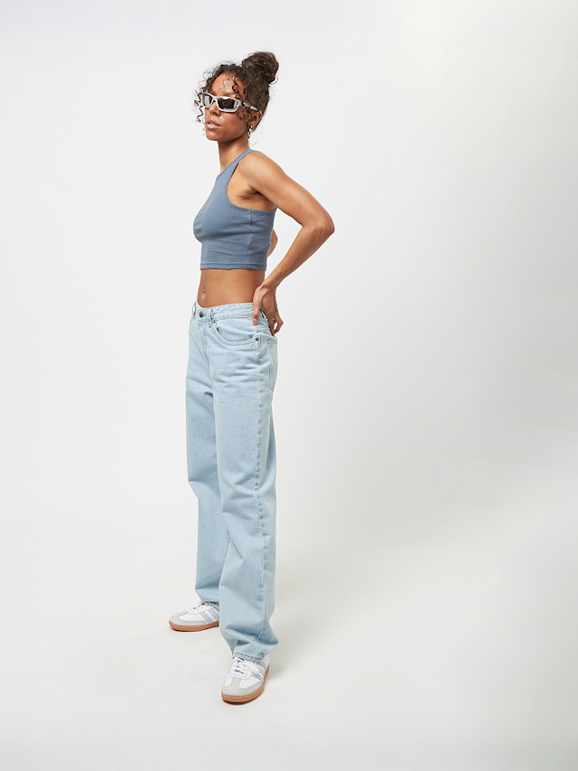 Urban Classics, Cropped Rib Top, blue, Image 3 of 3