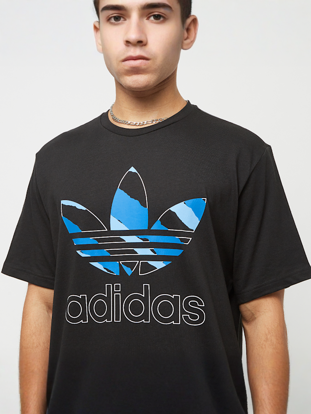 adidas Originals, Ripped Camo T-Shirt Exclusive, black, Image 3 of 4