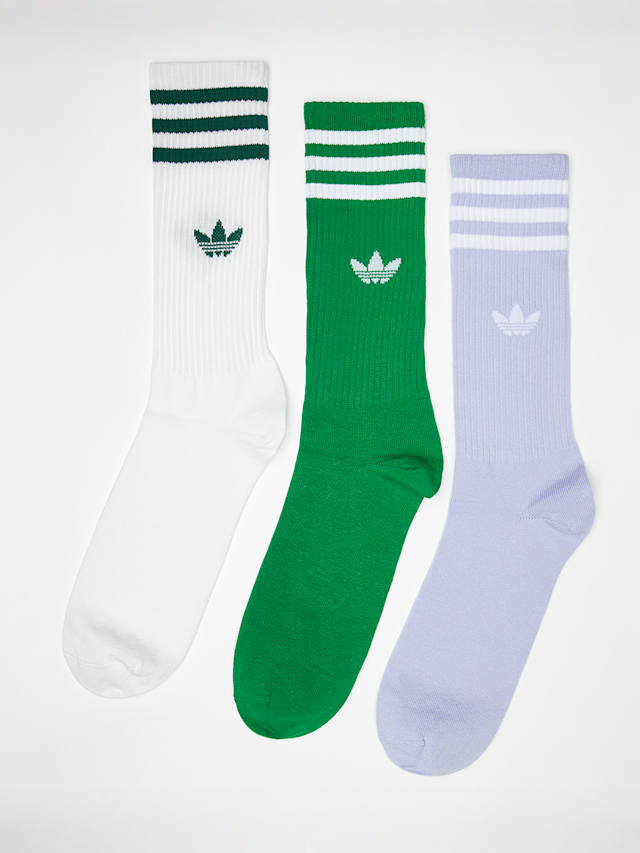 adidas Originals, adicolor High Crew Socks (3 Pack), multi-colour, Image 1 of 2