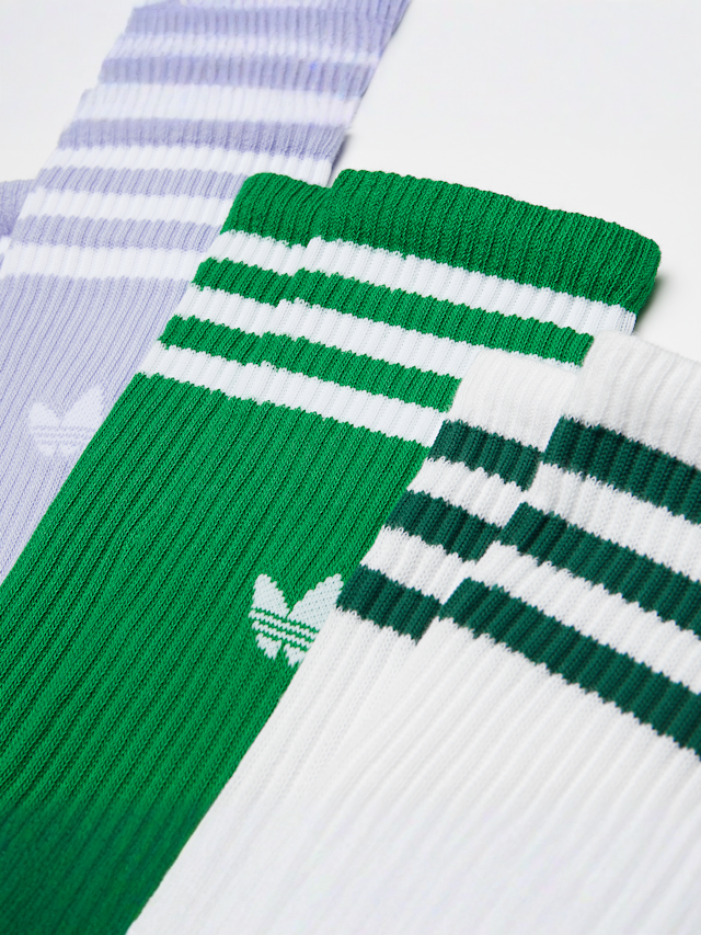 adidas Originals, adicolor High Crew Socks (3 Pack), multi-colour, Image 2 of 2