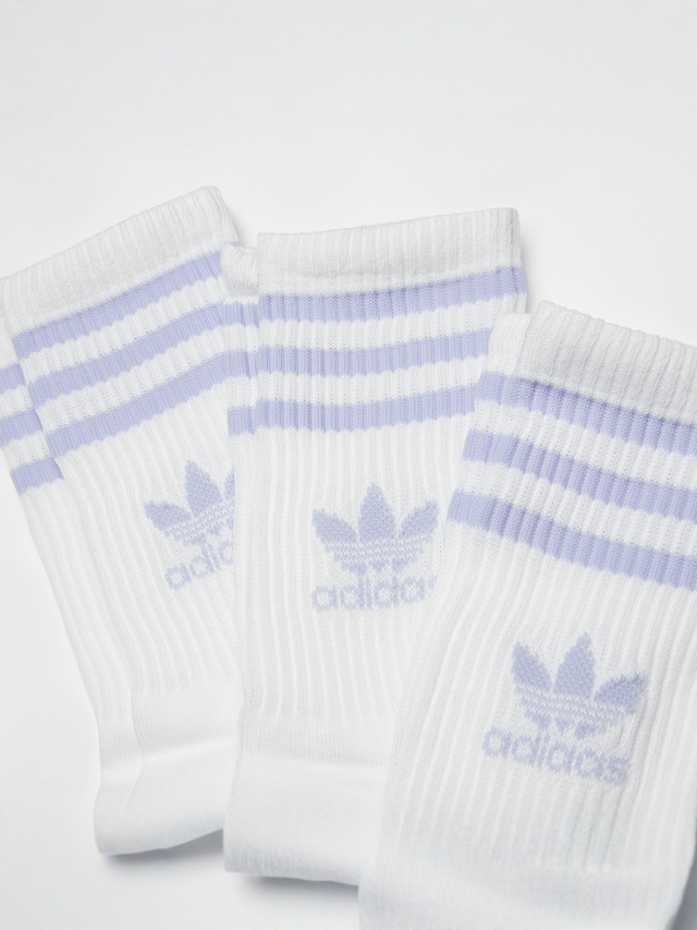 adidas Originals, 3 PACK - adicolor Crew Socks, white, Image 2 of 2