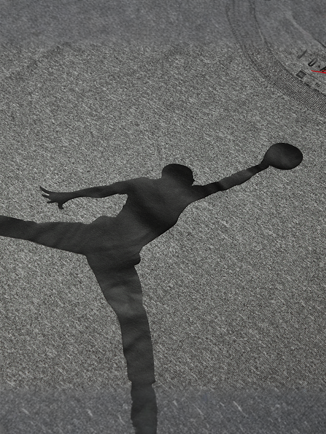 Jordan, Jumpman Logo Dri Fit Tee, grey, Image 3 of 4
