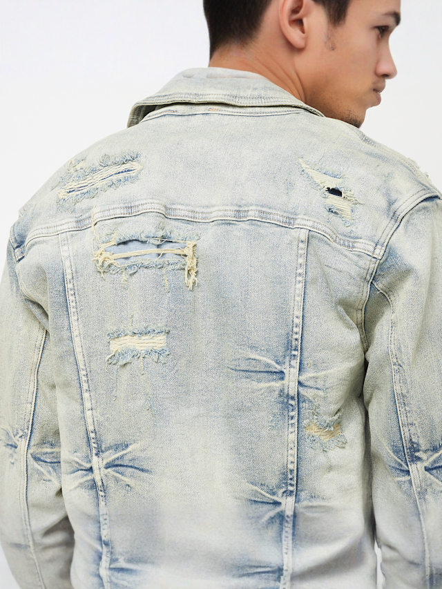 Smoke Rise, Wave Effect Jacket, niebieski, Obraz 4 z 5