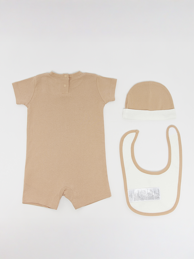 Jordan, Jumpman Romper Set (3 Piece), beige, Image 2 of 4