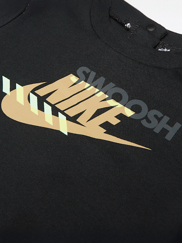 Nike, Sportswear PE Romper Bucket Hat Set 9 months (2 Piece), czarny, Obraz 3 z 6