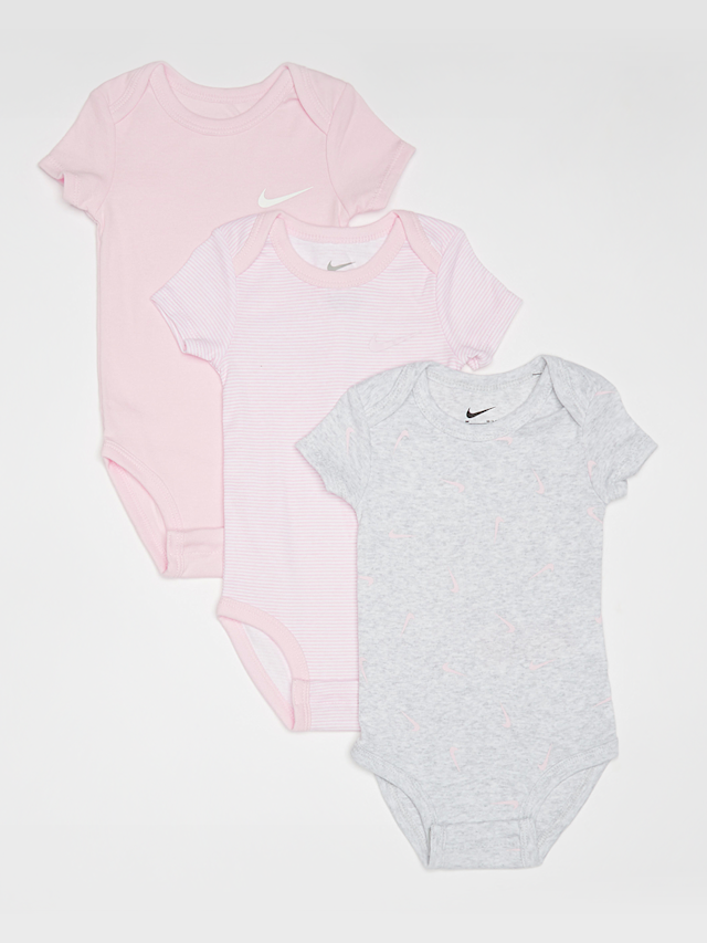 Nike, Baby Essentials Bodysuit (3 Pack), light pink, Image 1 of 8