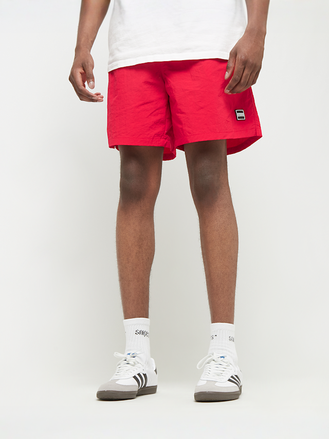 Urban Classics, Block Swim Shorts, red, Image 1 of 5