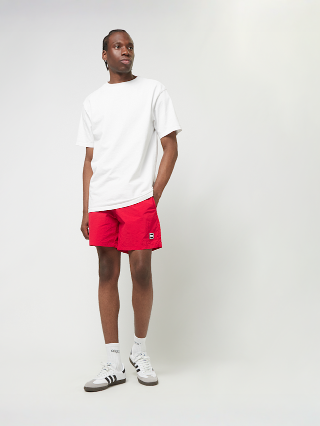 Urban Classics, Block Swim Shorts, red, Image 5 of 5