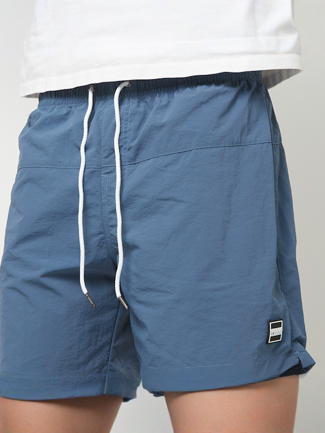 Urban Classics, Block Swim Shorts, blue, Image 3 of 5