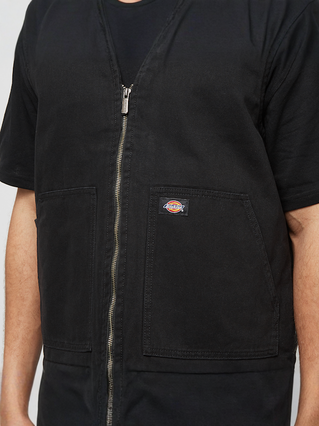 Dickies, Duck Canvas Summer Vest, black, Image 3 of 4