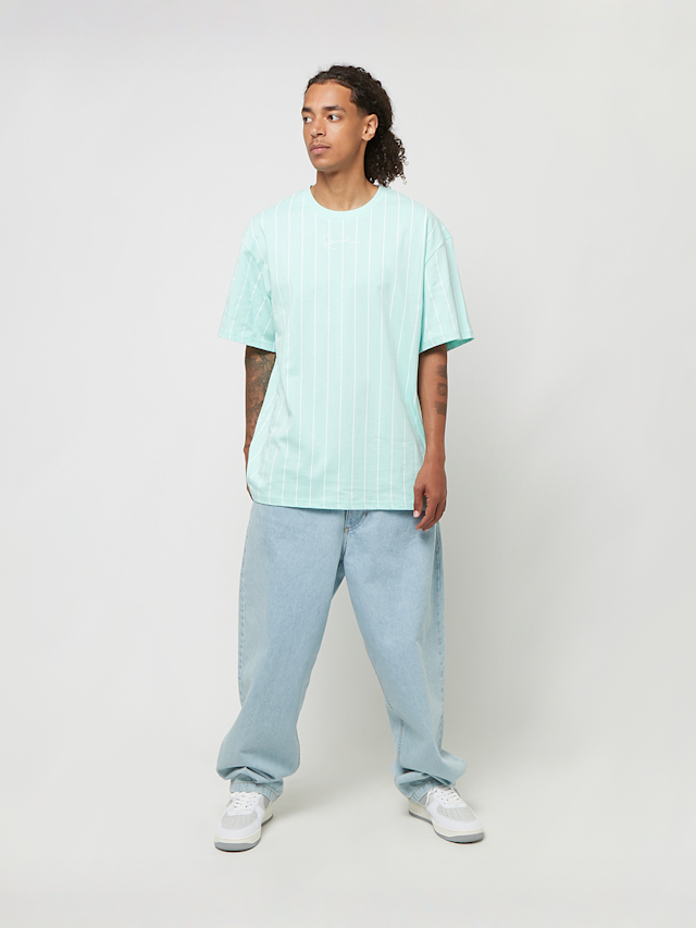 Karl Kani, Small Signature Essential Pinstripe Tee, turkoois, Afbeelding 4 van 4