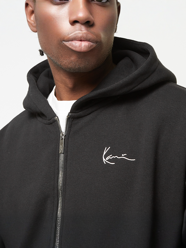 Karl Kani, Chest Signature Essential Oversized Zip Hoodie, zwart, Afbeelding 3 van 4