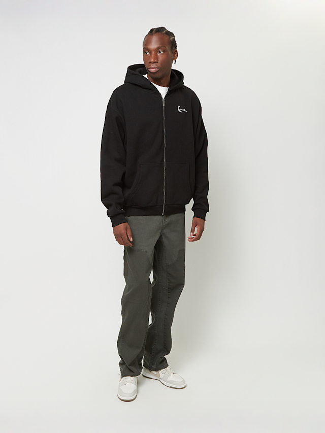 Karl Kani, Chest Signature Essential Oversized Zip Hoodie, black, Image 4 of 4