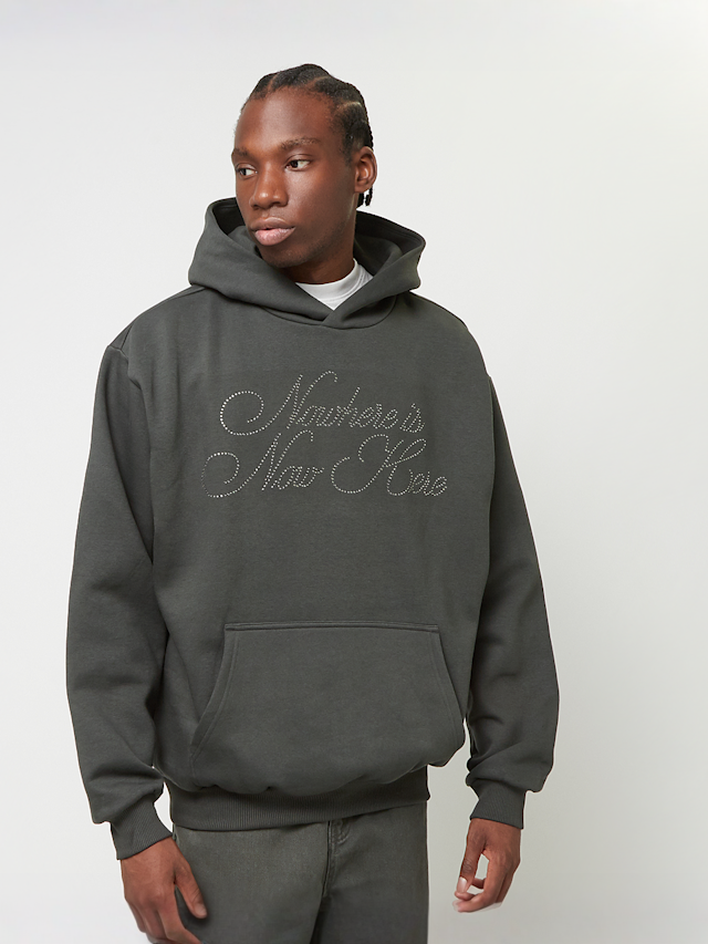 Karl Kani, OG Rhinestone Oversized Hoodie, grijs, Afbeelding 1 van 5