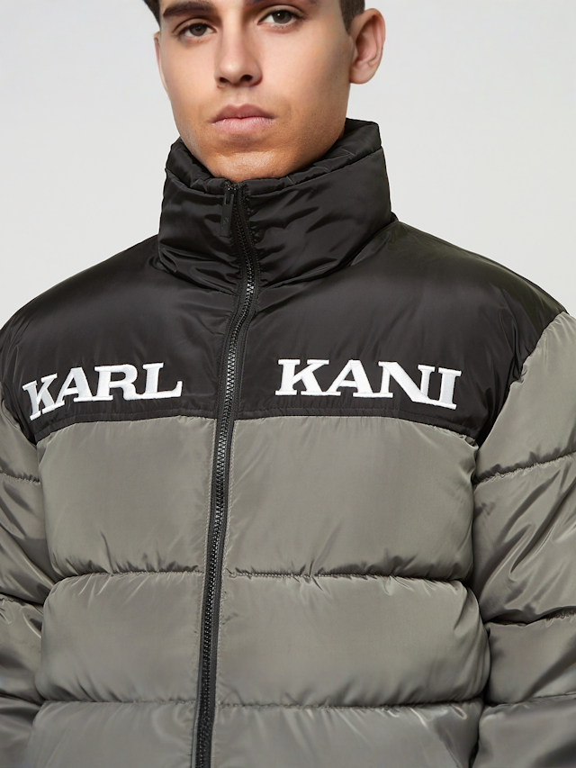 Karl Kani, Retro Essential Puffer Jacket, grey, Image 3 of 4
