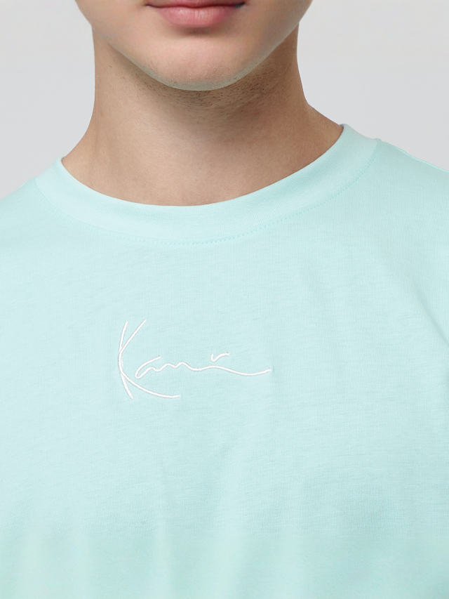 Karl Kani, Small Signature Essential Tee, turquoise, Image 3 of 4