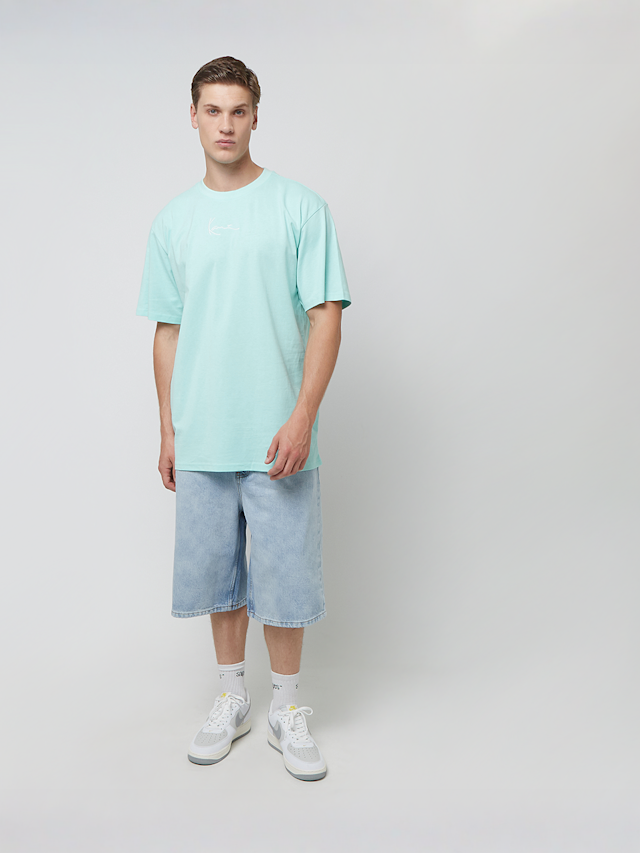 Karl Kani, Small Signature Essential Tee, turkoois, Afbeelding 4 van 4