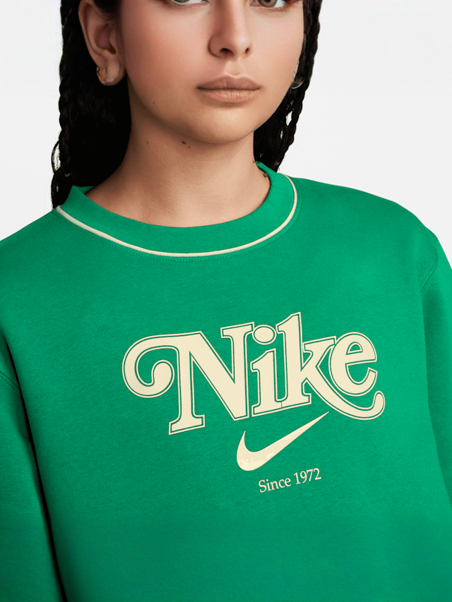 Nike, Sportswear Fleece Crew EF, groen, Afbeelding 3 van 4