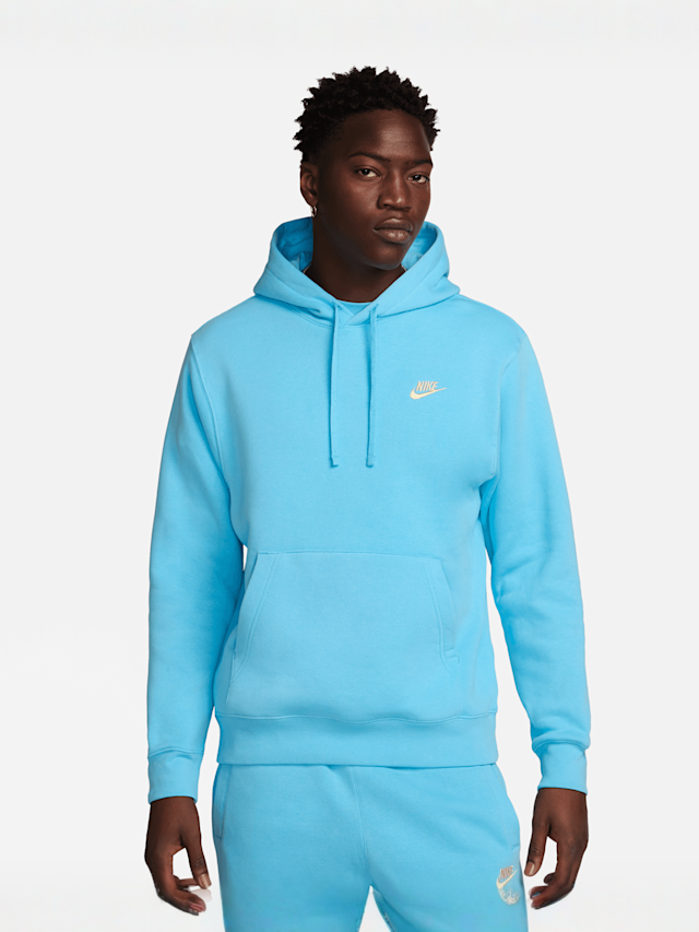 Nike, Sportswear Club Fleece Hoodie, blue, Image 1 of 6