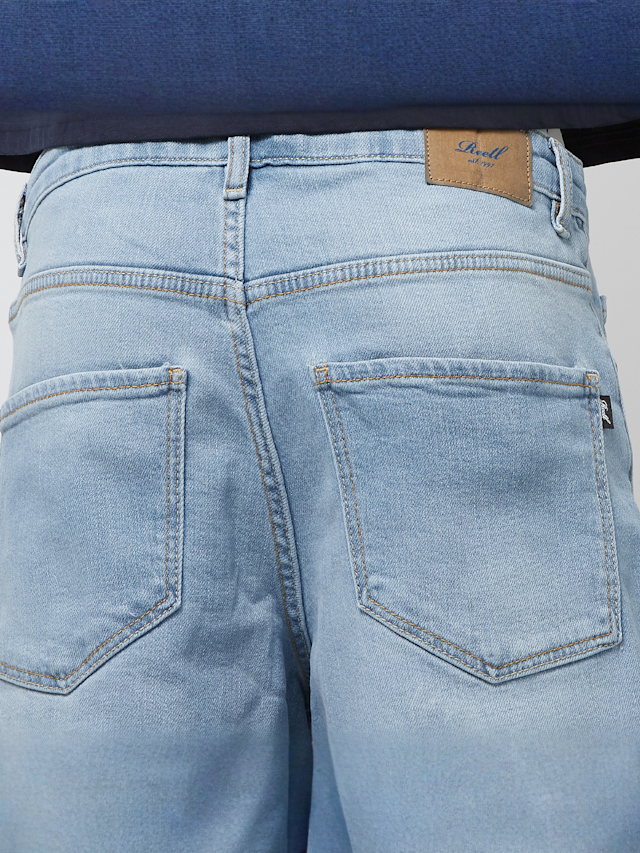 Reell, SOLID SHORT retro mid blue, niebieski, Obraz 4 z 5