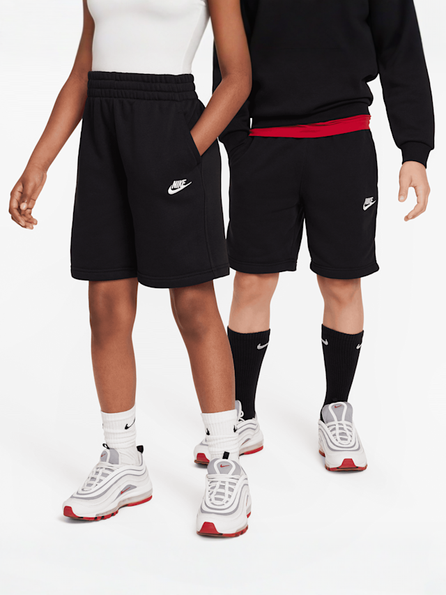 Nike, Sportswear Club Fleece French-Terry-Shorts, zwart, Afbeelding 1 van 7