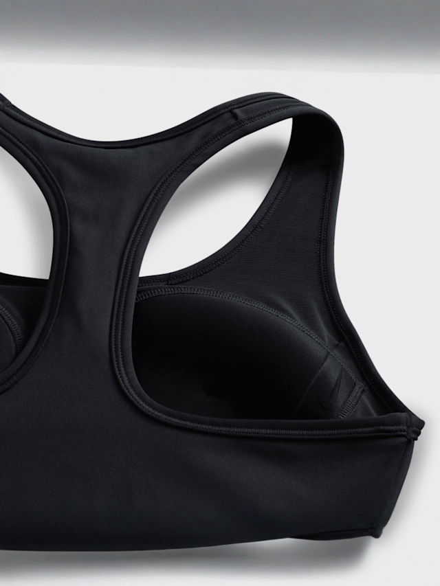 Nike, Swoosh Medium Support Padded Sports Bra, black, Image 6 of 6