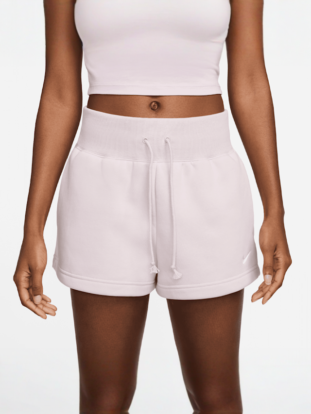 Nike, Sportswear Phoenix Fleece High Rise Short, purple, Image 2 of 5