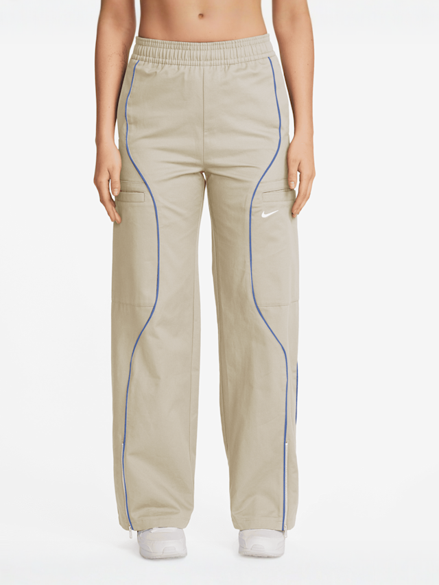 Nike, Sportswear Street High-Waisted Woven Pants, beige, Afbeelding 1 van 3