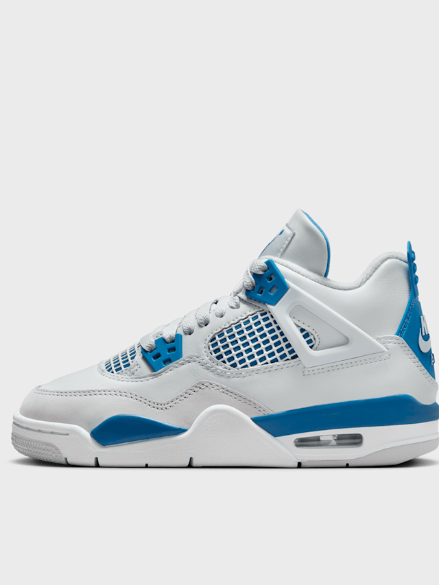 Jordan, Air Jordan 4 Retro (GS) black/fire red/deep royal blue, black, Image 1 of 8