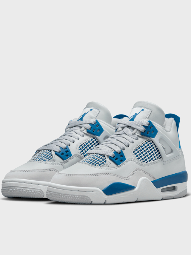 Jordan, Air Jordan 4 Retro (GS) black/fire red/deep royal blue, black, Image 4 of 8