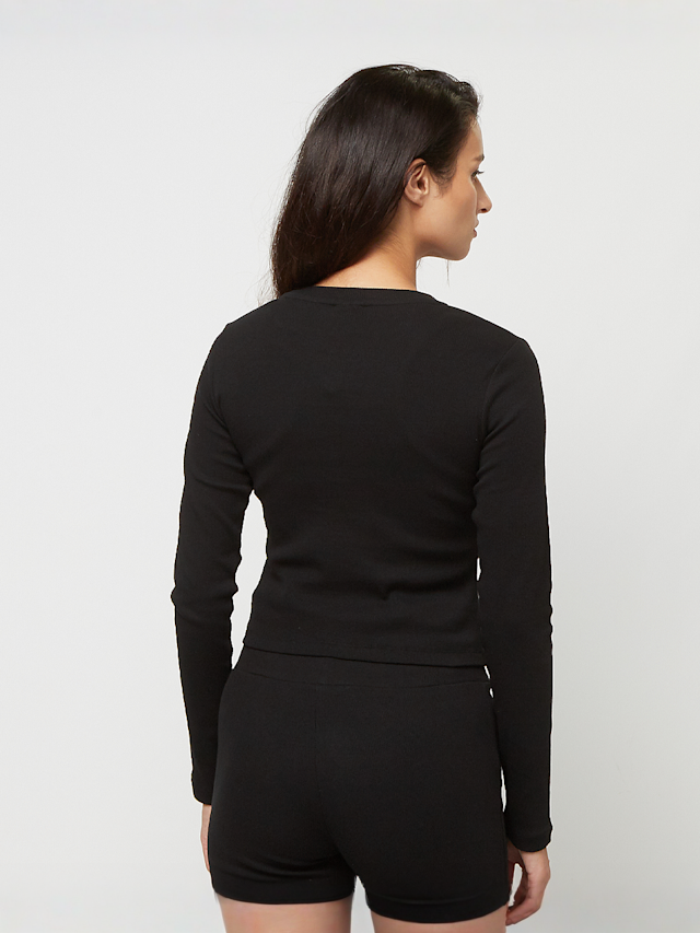 Karl Kani, Small Signature Short Rib LS, zwart, Afbeelding 2 van 4