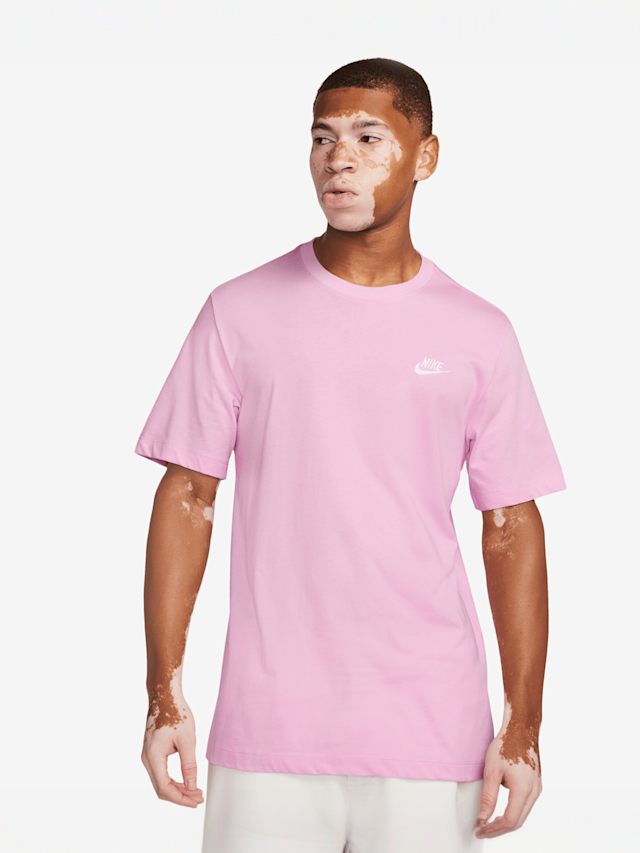 Nike, Sportswear Club Tee, Pink, Image 1 of 3