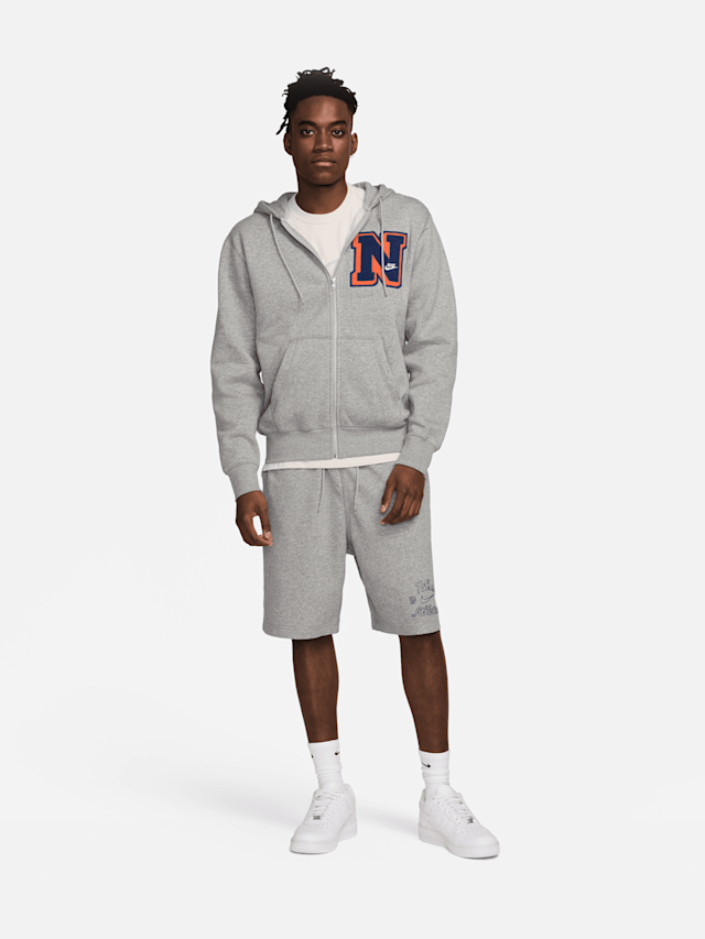 Nike, Club Basketball Fullzip Pullover Hoodie Varsity, grijs, Afbeelding 5 van 5