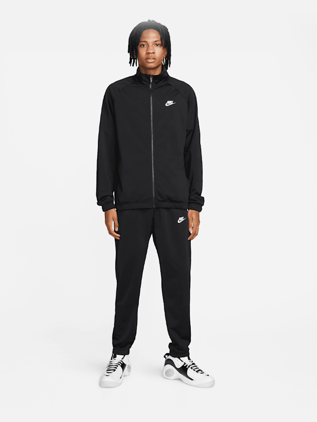 Nike, Club Poly-Knit Tracksuit, black, Image 1 of 9