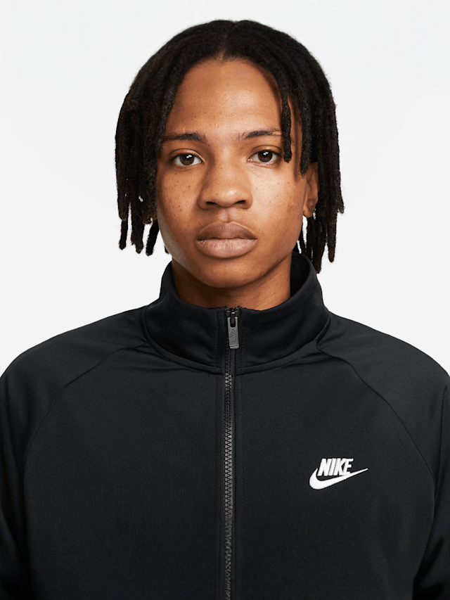 Nike, Club Poly-Knit Tracksuit, black, Image 3 of 9