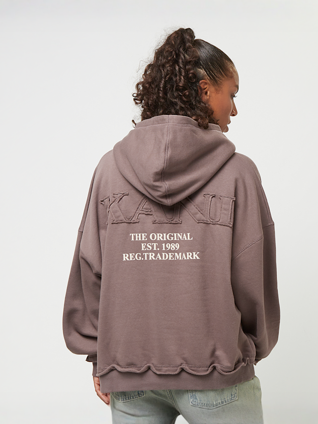Karl Kani, Small Signature Washed Oversized Hoodie, brown, Image 2 of 5
