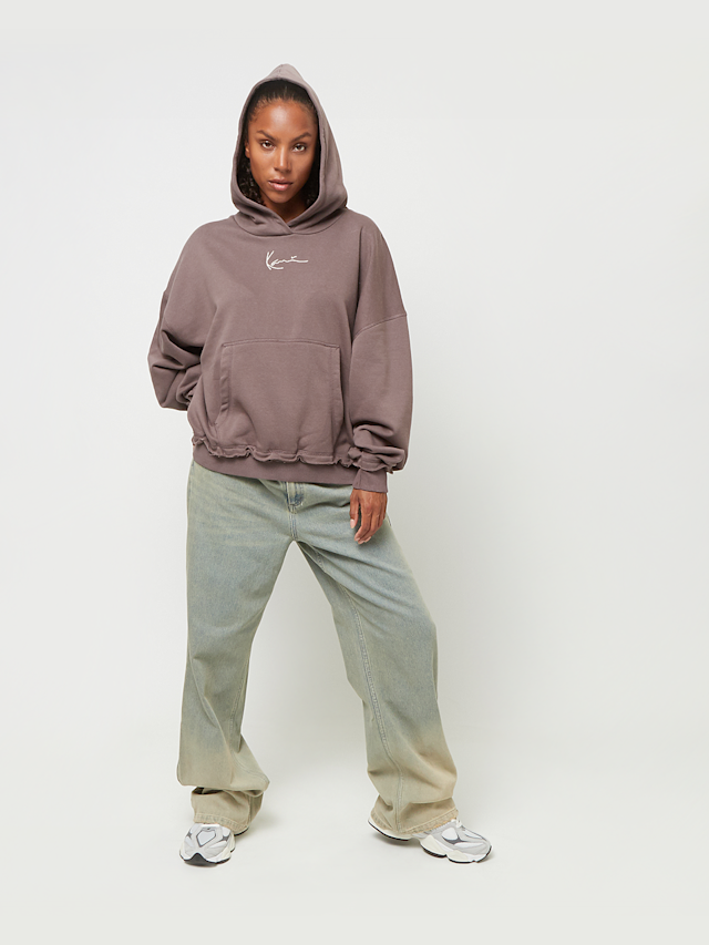 Karl Kani, Small Signature Washed Oversized Hoodie, brown, Image 5 of 5