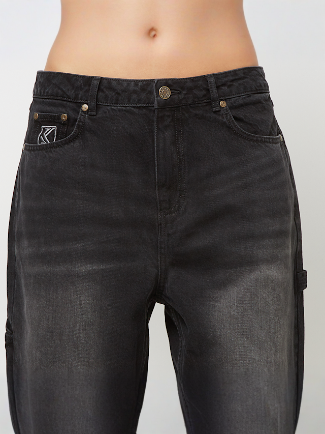 Karl Kani, OG Baggy Workwear Denim vintage, black, Image 3 of 5