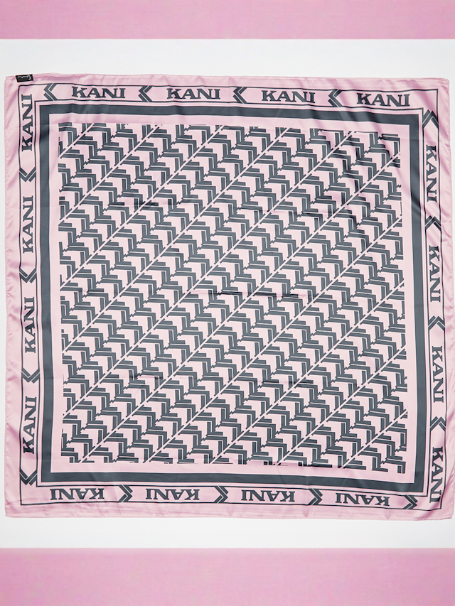 Karl Kani, OG All Over Print Satin Scarf, light pink, Image 1 of 3